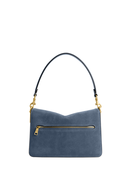 Coach Chain Tabby Suede Shoulder Bag, B4/Light Denim - view 2, B4/Light Denim