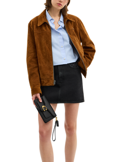 Coach Tabby 19 Leather Crossbody Bag - view 2, Black