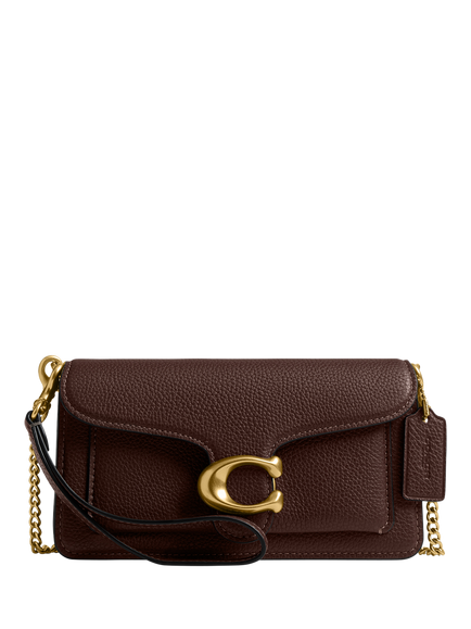 Coach Tabby 19 Leather Crossbody Bag, Maple