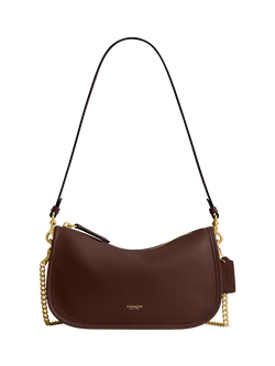 Coach Waverly Leather Shoulder Bag, Maple
