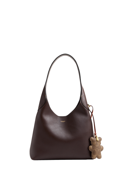 Coach Bear Bag Charm, B4/Tan Caramel - view 2, B4/Tan Caramel
