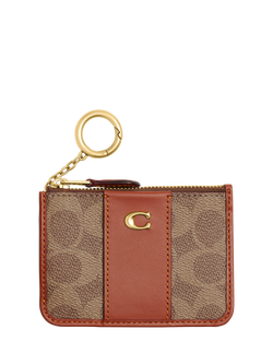 Coach Essential Mini ID Card Case, B4/Tan Caramel, B4/Tan Caramel