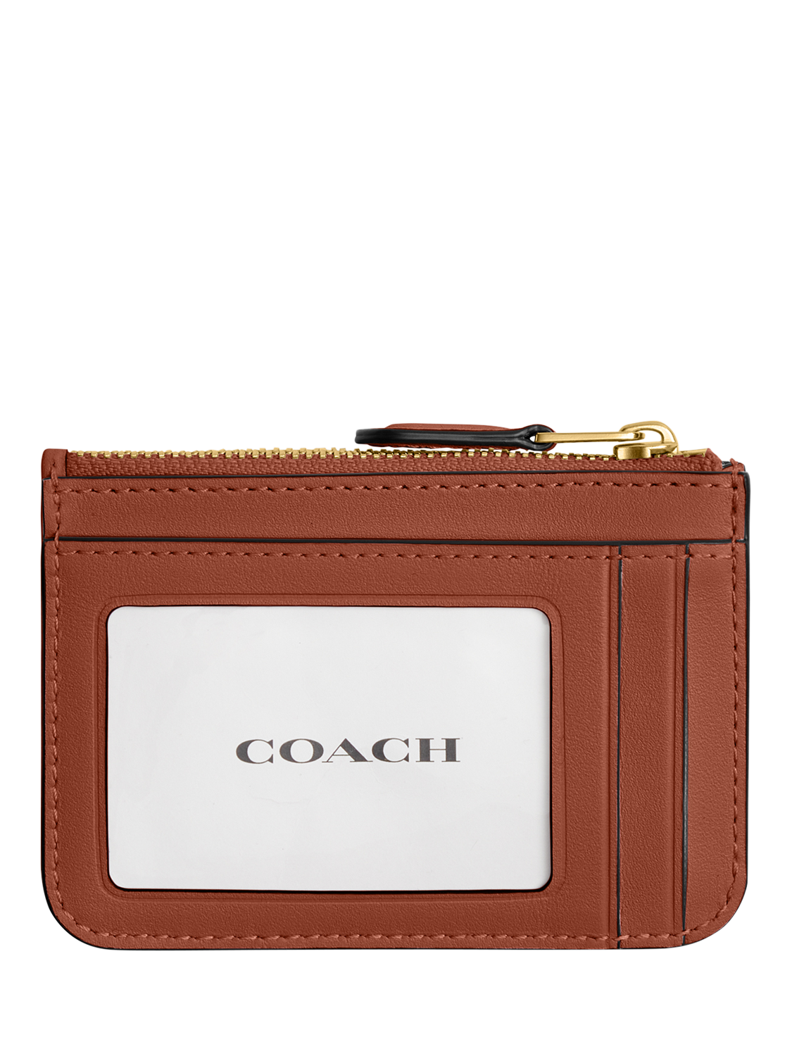 Product image 2 of 2, which shows Coach Essential Mini ID Card Case, B4/Tan Caramel