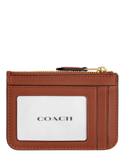 Coach Essential Mini ID Card Case, B4/Tan Caramel - view 2, B4/Tan Caramel