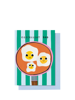 Stop the Clock Design Eggcellent Dad Father's Day Card, Multi