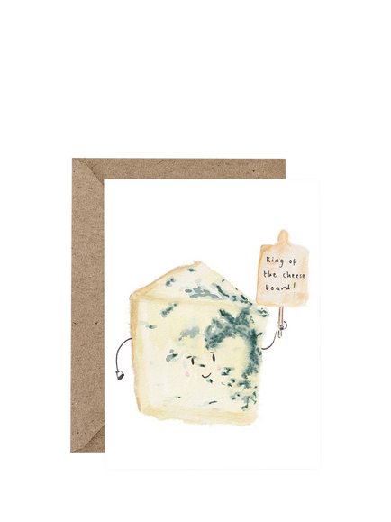 Western Sketch King Of The Cheese Board Father's Day Card, Multi