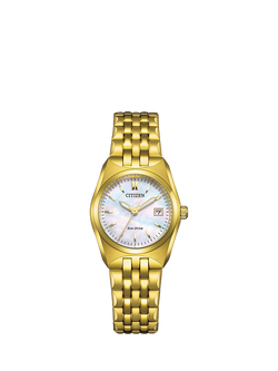 Citizen EW2293-56D Women's Corso Eco-Drive Bracelet Strap Watch, Gold, Gold