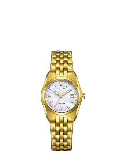 Citizen EW2293-56D Women's Corso Eco-Drive Bracelet Strap Watch, Gold, Gold