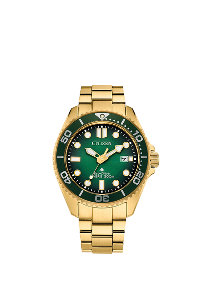 Citizen BN0262 Men's Promaster Dive Bracelet Strap Watch, Green, Green