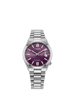 Citizen NJ0200 Men's Tsuyosa Automatic Bracelet Strap Watch, Purple, Purple