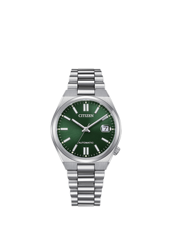 Citizen NJ0200 Men's Tsuyosa Automatic Bracelet Strap Watch, Green, Green