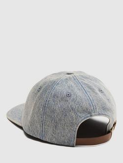 Levi's Relaxed Dad Heritage Baseball Cap, Blue - view 2, Below The Moon