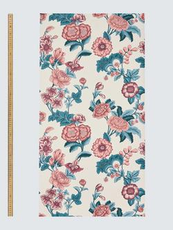 John Lewis x Sanderson Boxwood Wallpaper, Alum/Indigo - view 2, Alum/ Indigo