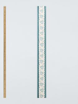 John Lewis x Sanderson Frisk Stripe Wallpaper Border, Caneel - view 2, Caneel