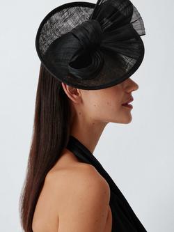 John Lewis Tilly Small Disc Fascinator, Black