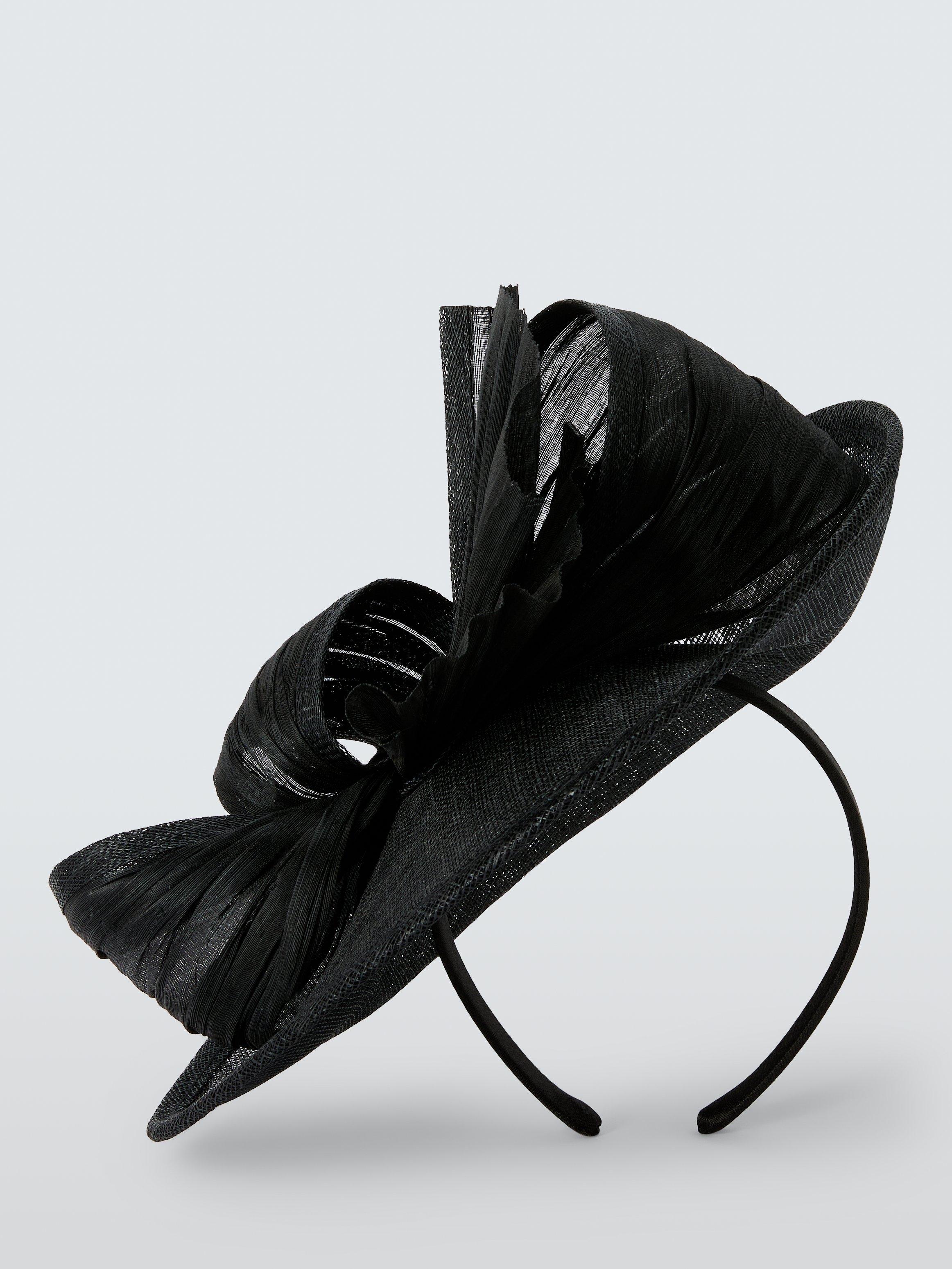 Product image 1 of 2, which shows John Lewis Tilly Small Disc Fascinator, Black