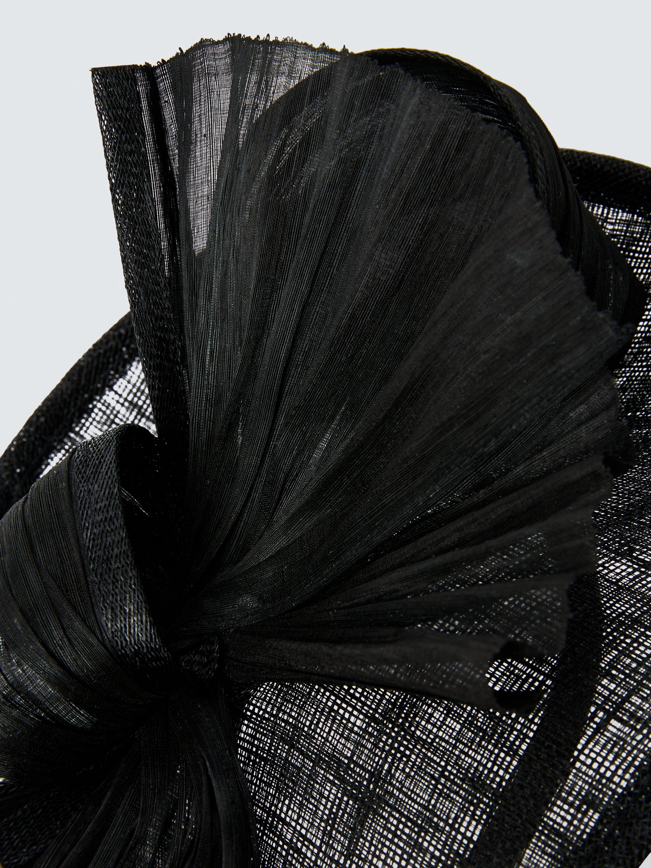 Product image 2 of 2, which shows John Lewis Tilly Small Disc Fascinator, Black
