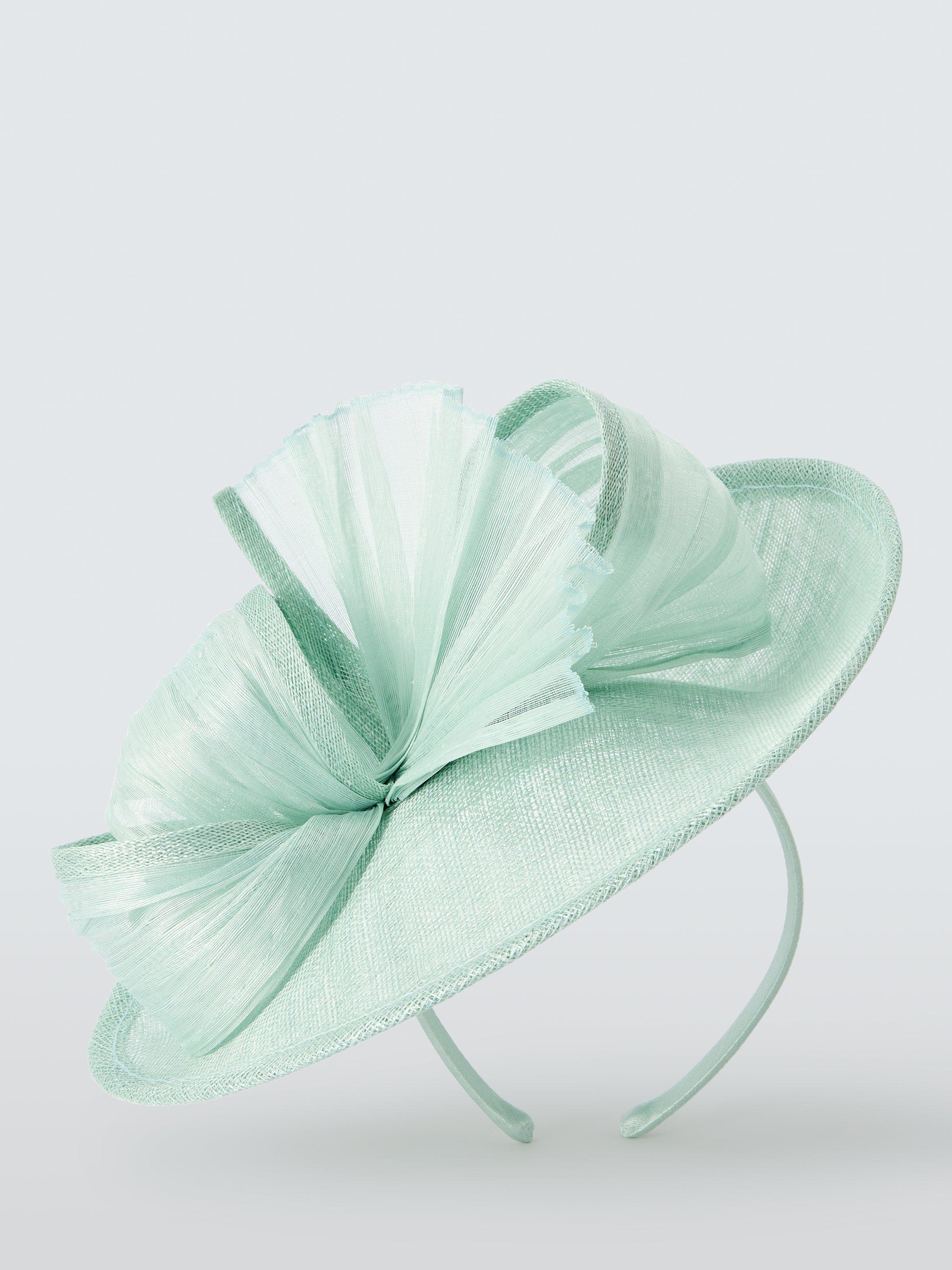 Product image 1 of 2, which shows John Lewis Tilly Small Disc Fascinator, Mint Green