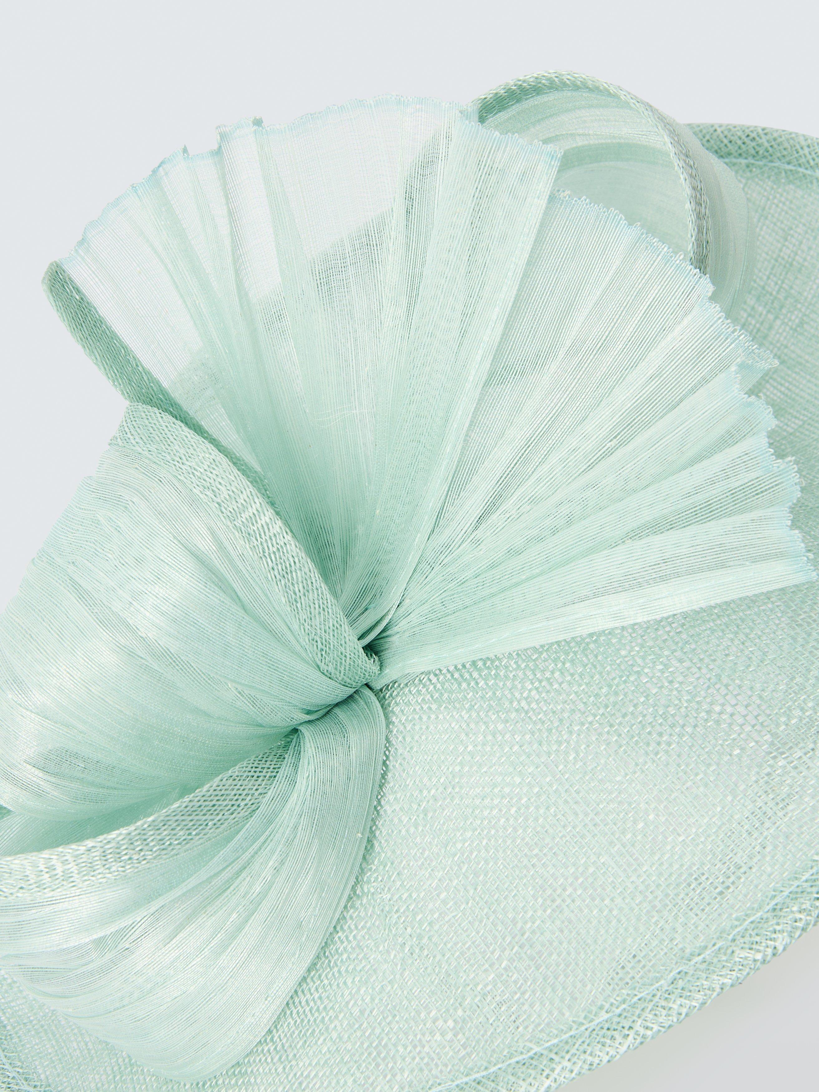 Product image 2 of 2, which shows John Lewis Tilly Small Disc Fascinator, Mint Green