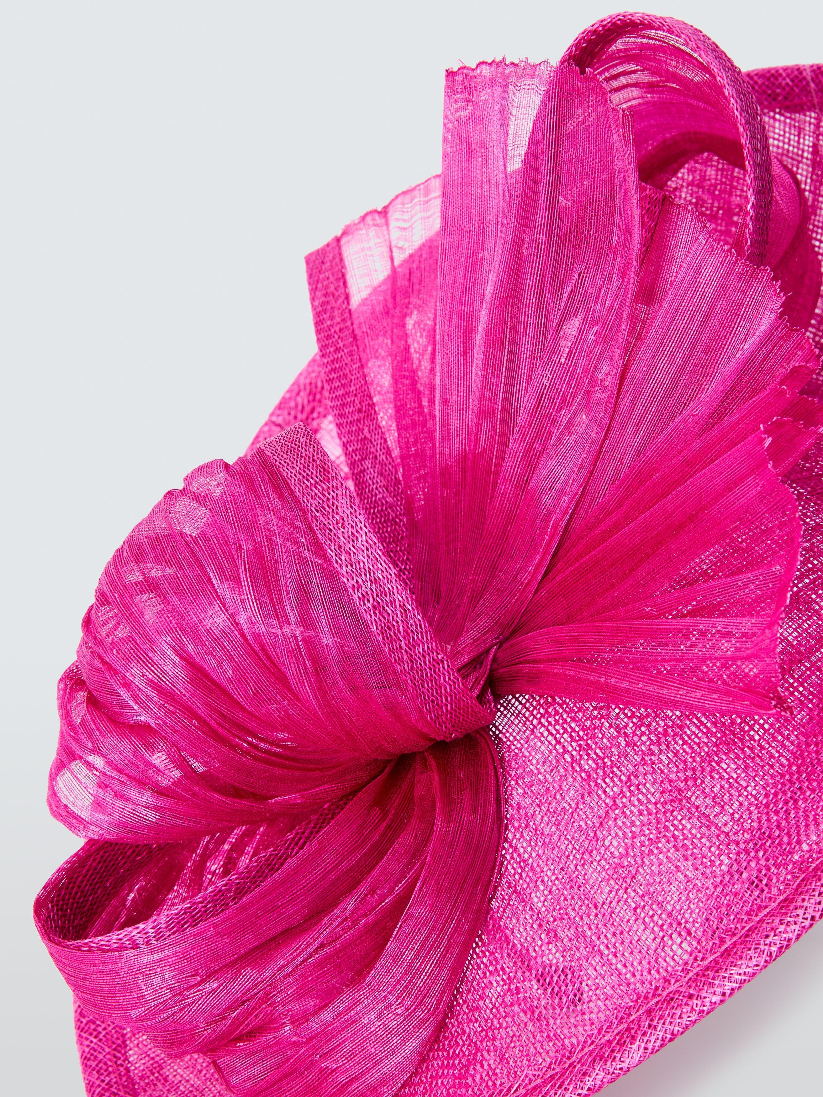 Product image 2 of 2, which shows John Lewis Tilly Small Disc Fascinator, Fuschia