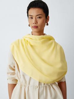 John Lewis Wrap Scarf, Butter Yellow