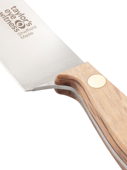 Taylor's Eye Witness Heritage Oak Sheffield Made Chef's Knife, 20cm - view 2, Natural Oak