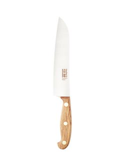 Taylor's Eye Witness Heritage Oak Sheffield Made Santoku Knife, 17cm, Natural Oak