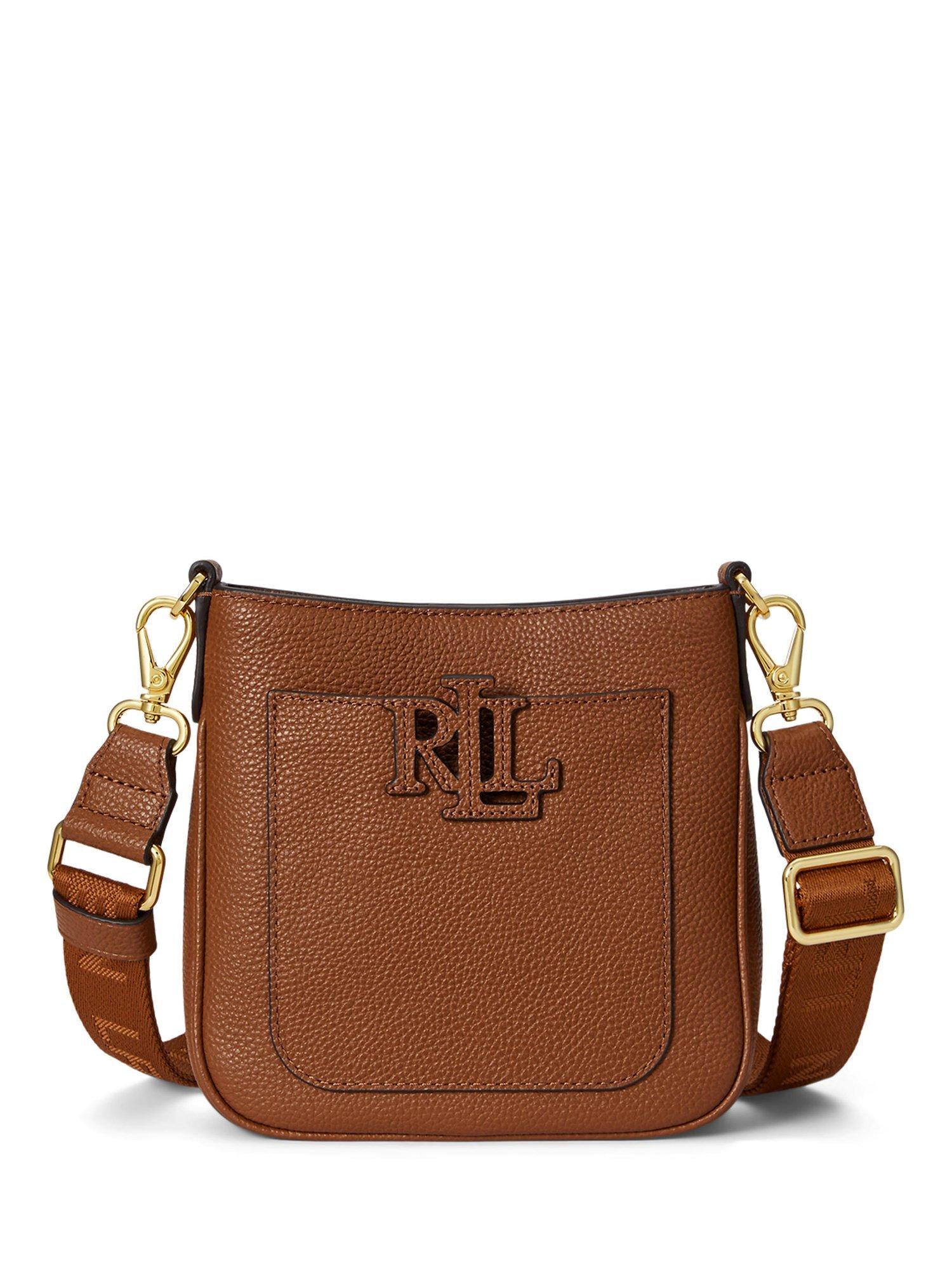 Lauren Ralph Lauren Leather Small Cameryn Crossbody Bag, Lauren Tan