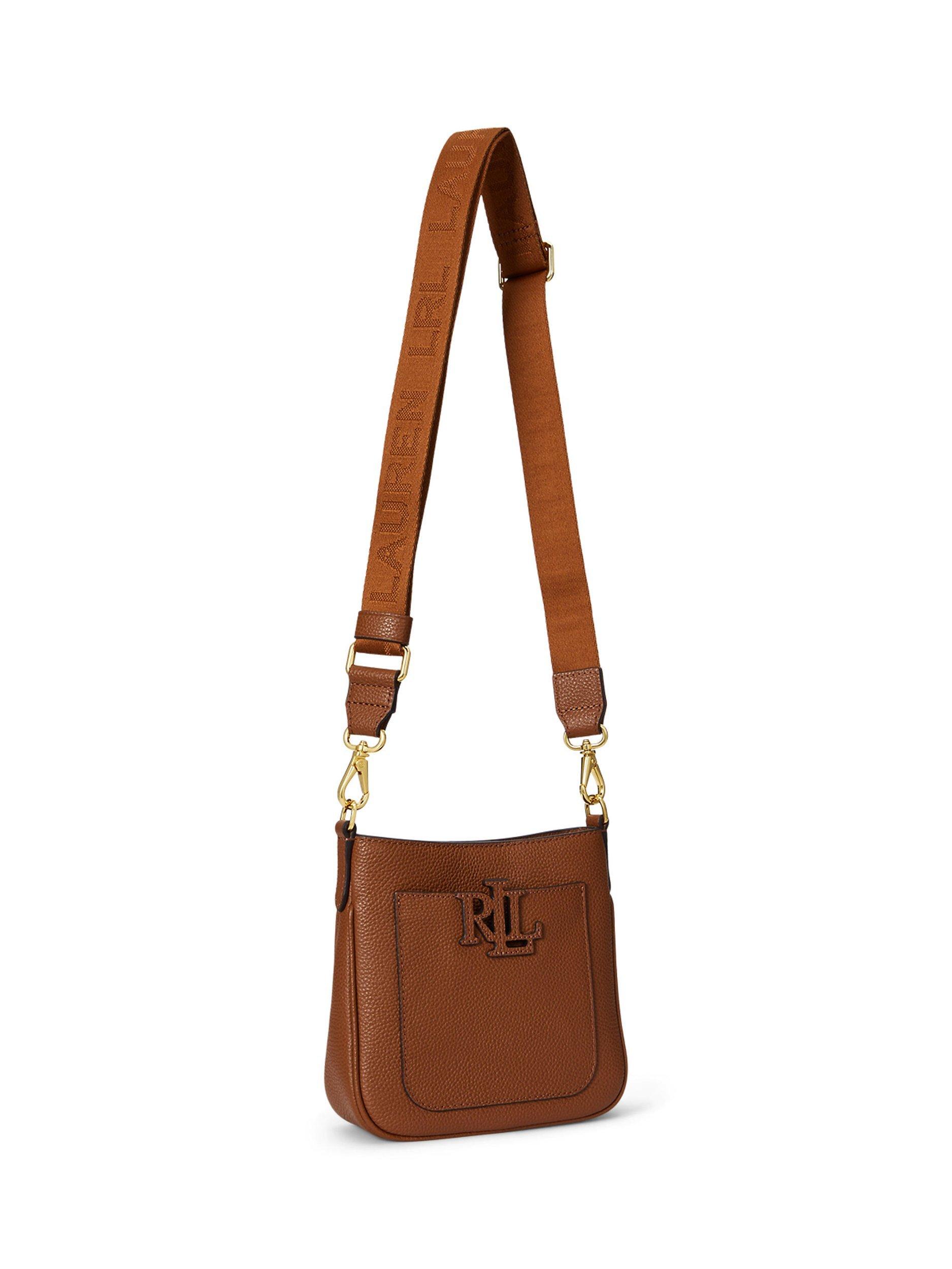 Lauren Ralph Lauren Leather Small Cameryn Crossbody Bag, Lauren Tan