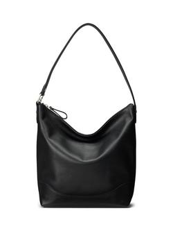 Lauren Ralph Lauren Tasha Leather Bucket Bag, Black