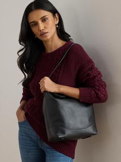 Lauren Ralph Lauren Tasha Leather Bucket Bag - view 2, Black