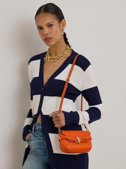 Lauren Ralph Lauren Blaike Small Leather Crossbody Bag - view 2, Dusk Orange
