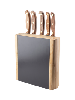 Taylor's Eye Witness Heritage Oak Sheffield Made Filled Bamboo Knife Block Set, 5 Piece - view 2, Natural Oak