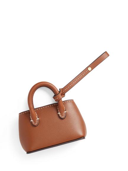 Ralph Lauren Leather Marcy Handbag Charm - view 2, Lauren Tan