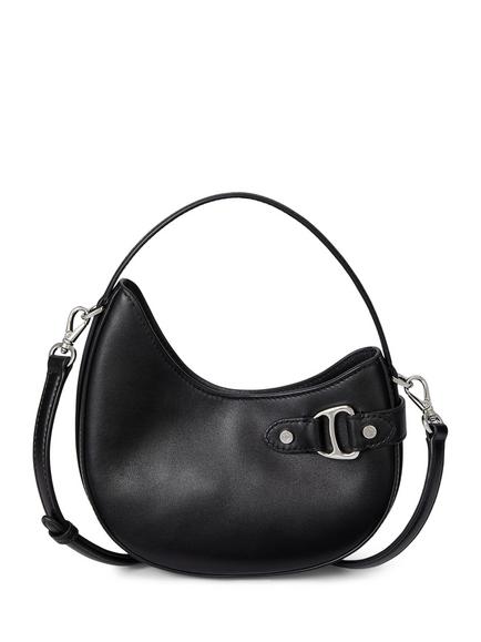 Ralph Lauren Tasha Leather Crossbody Bag, Black, Black