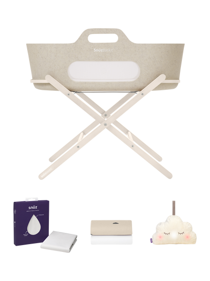Snüz SnüzBaskit & Accessories Bundle, Barley/Cashmere
