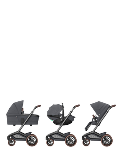 Maxi-Cosi Fame Pushchair, Carrycot, Emerald 360 Pro Car Seat & Accessories Bundle, Twillic Graphite - view 2, Twillic Graphite