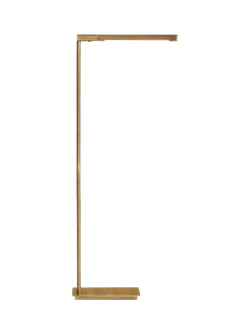 Pottery Barn Lawrence Floor Lamp, Vintage Brass, Brass