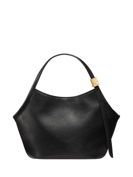 kate spade new york Deco Small Leather Tulip Tote Bag, Black