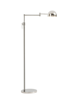 Pottery Barn Sherman Floor Lamp, Polished Nickel, Polished Nickel