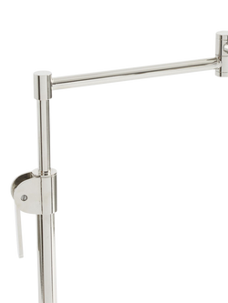 Pottery Barn Sherman Floor Lamp, Polished Nickel - view 2, Polished Nickel