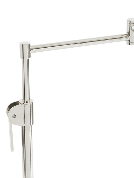 Pottery Barn Sherman Floor Lamp, Polished Nickel - view 2, Polished Nickel
