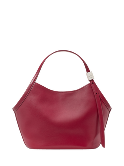 kate spade new york Deco Small Leather Tulip Tote Bag, Red Jam