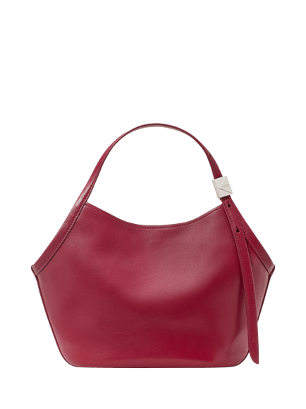 kate spade new york Deco Small Leather Tulip Tote Bag, Red Jam