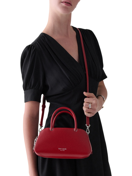 kate spade new york Gracie Leather Mini Crossbody Bag - view 2, Dark Scarlet