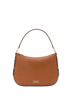 kate spade new york Liv Large Leather Hobo Bag, Brown, Biscotti
