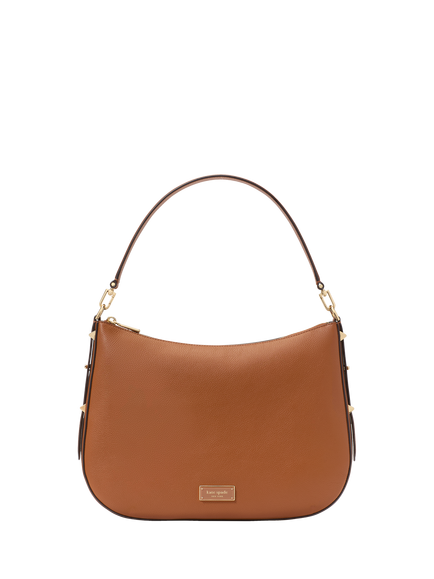 kate spade new york Liv Large Leather Hobo Bag, Brown, Biscotti