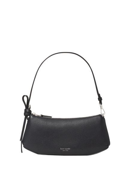 kate spade new york Loop Leather Pochette, Black