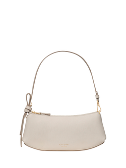 kate spade new york Loop Leather Pochette, Cashew Milk