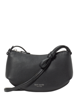 kate spade new york Loop Leather Cross Body Bag, Black